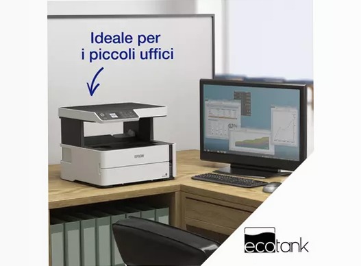Stampante monocromatica multifunzione A4 Wi-Fi con serbatoi di inchiostro EcoTank ET-M2170 250fogli 39ppm