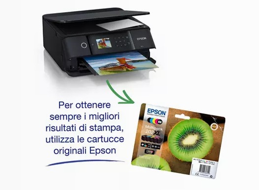 Stampante inkjet wireless multifunzione A4 Expression Premium XP‑6100 100fogli 32ppm