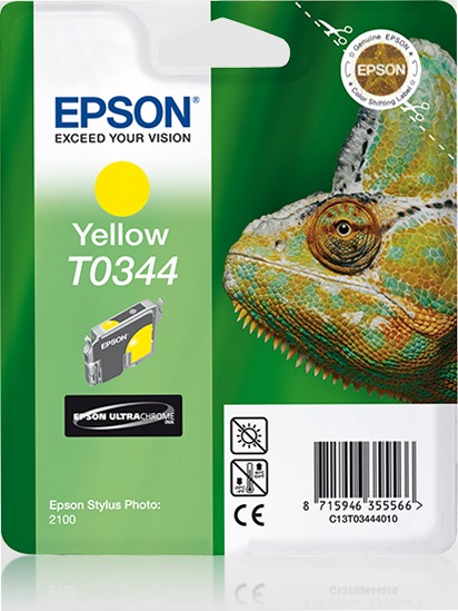 Singlepack Yellow T0344 Ultra Chrome