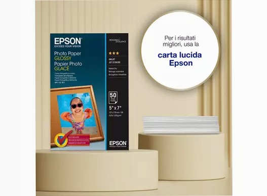 Epson Glossy Photo Paper (130 x 180mm), 200gsm, 50 sheets