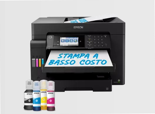 EcoTank ET-16655 Stampante multifunzione A3+ Wi-Fi con serbatoi di inchiostro ricaricabili e fax 550fogli 32ppm