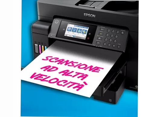 EcoTank ET-16655 Stampante multifunzione A3+ Wi-Fi con serbatoi di inchiostro ricaricabili e fax 550fogli 32ppm
