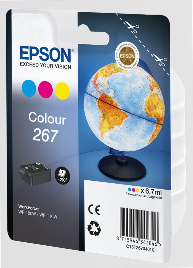 Singlepack Colour 267 ink cartridge