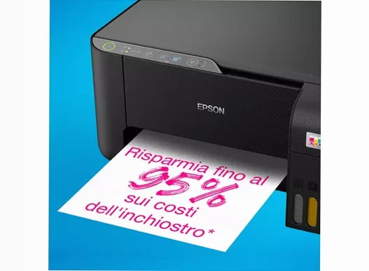 EcoTank ET-2860 stampante multifunzione A4 Wi-Fi con serbatoi di inchiostro, fino a 3 anni di inchiostro inclusi 100fogli 33ppm