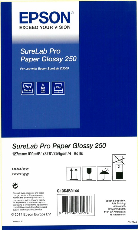 SureLab Pro Paper Glossy 250 BP 5" 4rolls