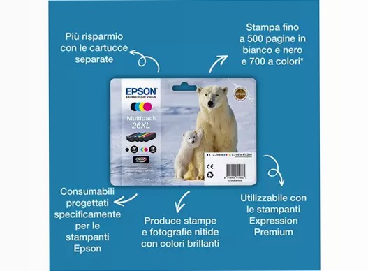 Singlepack Photo Black 26 Claria Premium Ink