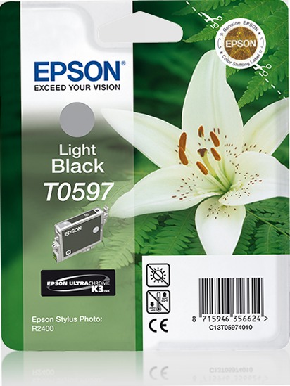 Singlepack Light Black T0597 UltraChrome K3