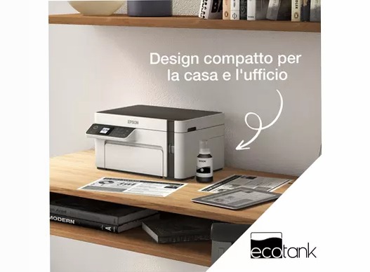 Stampante monocromatica multifunzione A4 Wi-Fi con serbatoi di inchiostro EcoTank ET-M2120 150fogli 32ppm