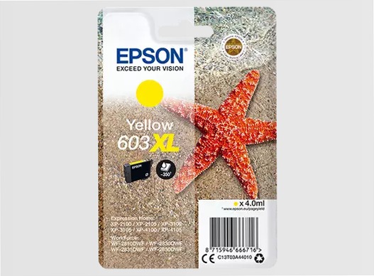Singlepack Yellow 603XL Ink