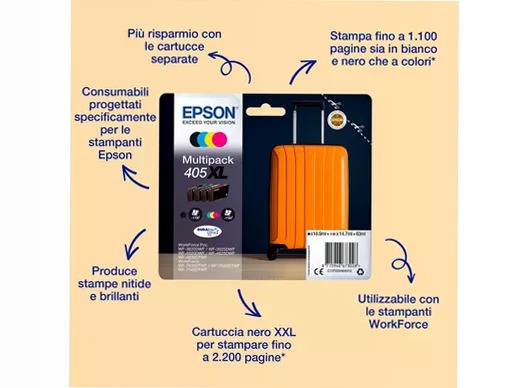 Cartucce di inchiostro originali Epson DURABrite Ultra Valigia 405