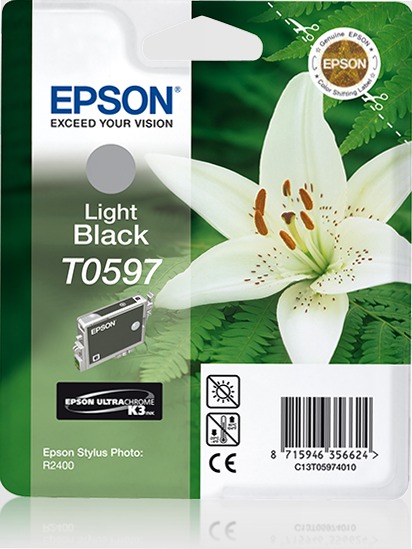 Singlepack Light Black T0597 Ultra Chrome K3