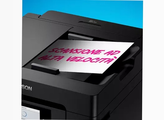 EcoTank ET-5855 Stampante multifunzione A4 Wi-Fi con serbatoi di inchiostro e fax 550fogli 32ppm