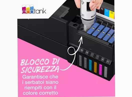 Flaconi di inchiostro EcoTank originali Epson serie 114 (70 ml)