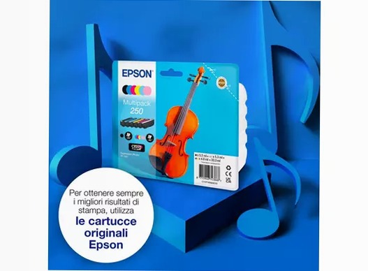 Multipack 6 colori EasyMail Claria Photo HD 250 Violino
