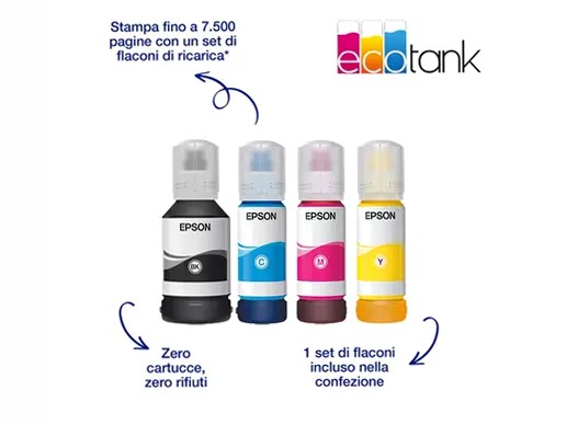 EcoTank Pro ET-5885 Stampante multifunzione A4 Wi-Fi con serbatoi di inchiostro ricaricabili e supporto PCL 250fogli 32ppm