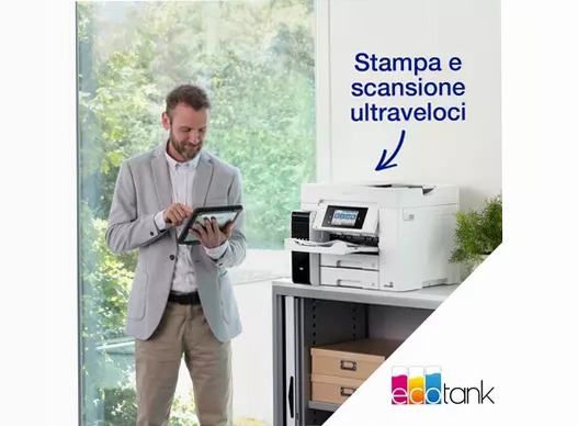 EcoTank Pro ET-5885 Stampante multifunzione A4 Wi-Fi con serbatoi di inchiostro ricaricabili e supporto PCL 250fogli 32ppm