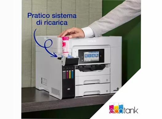EcoTank Pro ET-5885 Stampante multifunzione A4 Wi-Fi con serbatoi di inchiostro ricaricabili e supporto PCL 250fogli 32ppm