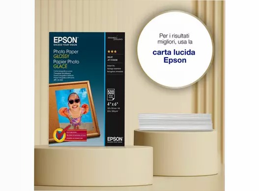 Epson Glossy Photo Paper (100 x 150mm), 200gsm, 500 sheets