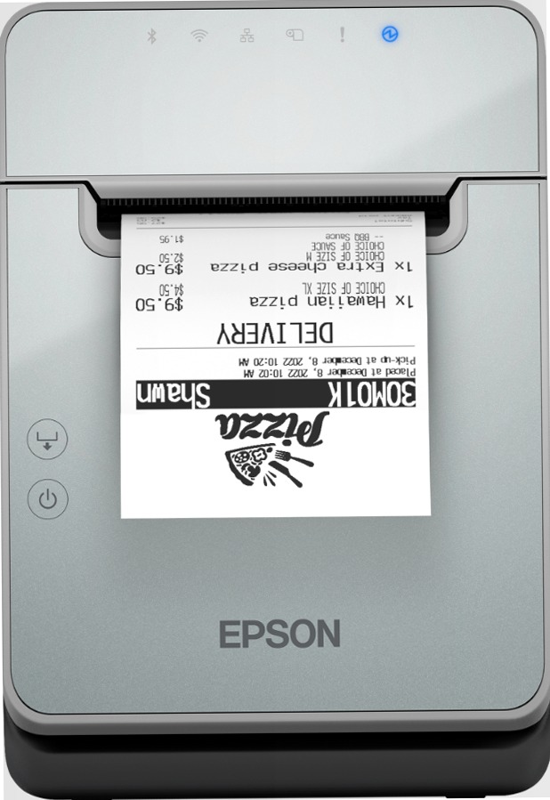 Epson TM-L100 (111Z1): USB, Ethernet, Sync & Charge, Linerfree, Extended Functions, PS, EU, Black