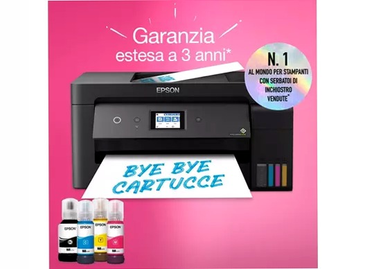 EcoTank ET-15000 A3+ Multifunction Wi-Fi Ink Tank Printer, With Up To 3 Years Of Ink Included* 270fogli 38ppm