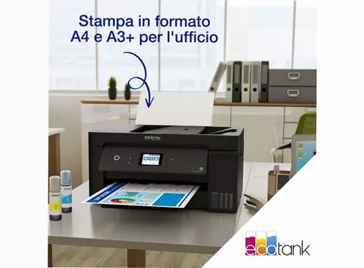 EcoTank ET-15000 A3+ Multifunction Wi-Fi Ink Tank Printer, With Up To 3 Years Of Ink Included* 270fogli 38ppm