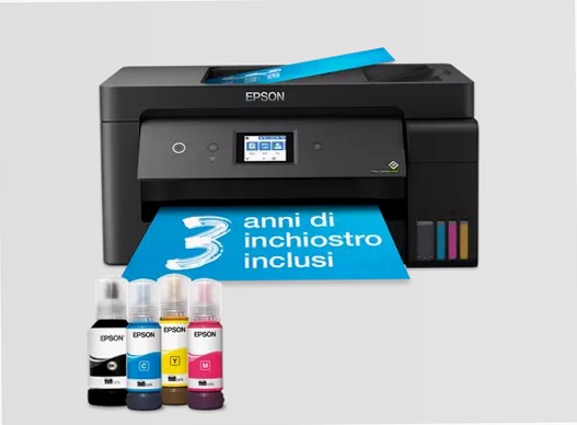 EcoTank ET-15000 A3+ Multifunction Wi-Fi Ink Tank Printer, With Up To 3 Years Of Ink Included* 270fogli 38ppm