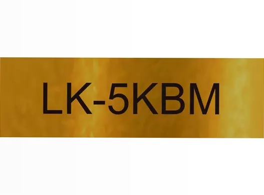 Metallic Tape – Gold/Black 18mm (9m) – LK-5KBM