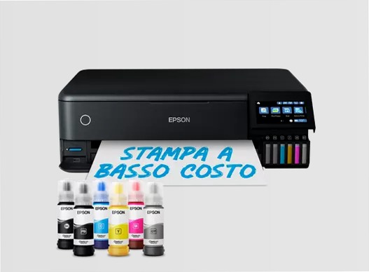 Stampante fotografica con serbatoi di inchiostro Wi-Fi A3+ EcoTank ET-8550 32ppm