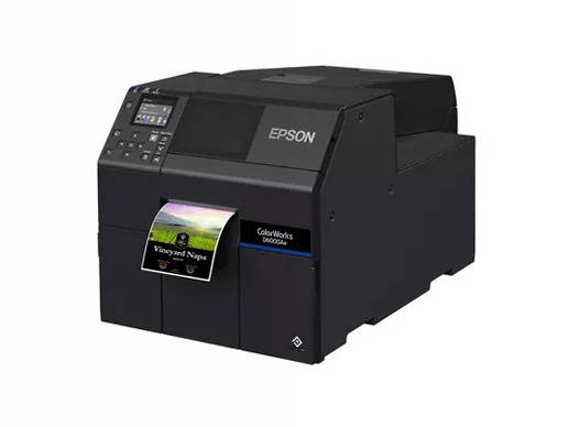 Stampante per etichette a inchiostro dye ColorWorks CW-D6000Ae, etichette con larghezza da 50 a 112 mm