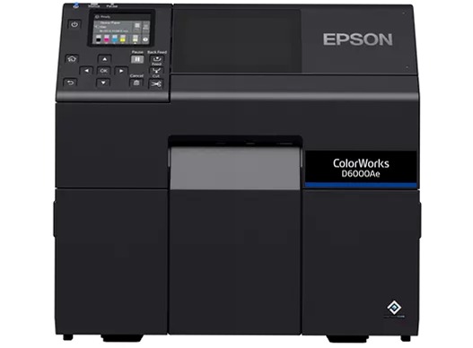 Stampante per etichette a inchiostro dye ColorWorks CW-D6000Ae, etichette con larghezza da 50 a 112 mm