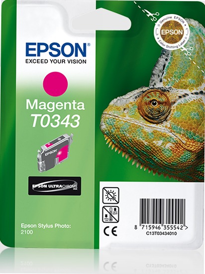 Singlepack Magenta T0343 Ultra Chrome