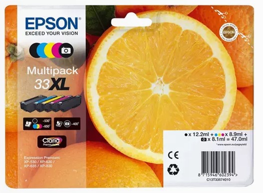 Multipack 5-colours 33XL Claria Premium Ink