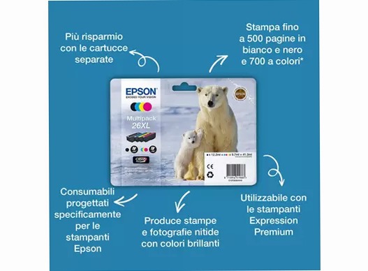 Multipack 4-colours 26 Claria Premium Ink