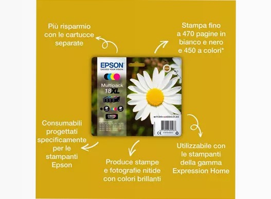 Singlepack Yellow 18 Claria Home Ink
