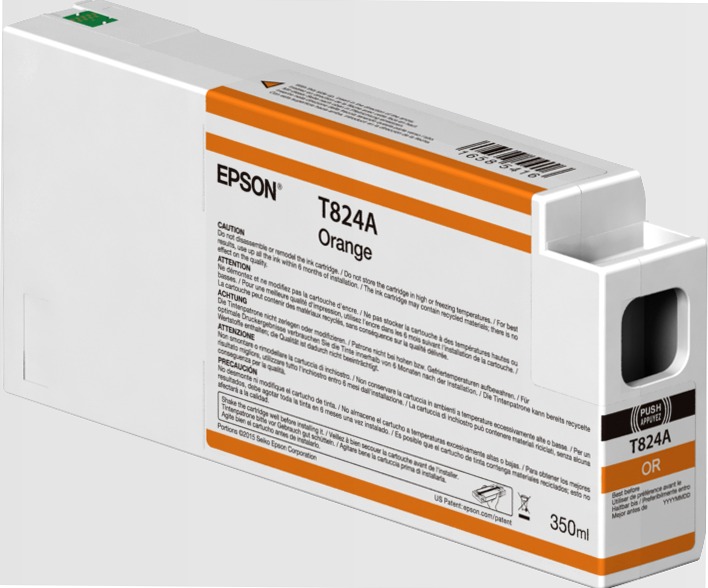 Singlepack Orange T824A00 UltraChrome HDX 350ml