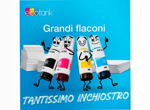 Flaconi di inchiostro EcoTank originali Epson serie 114 (70 ml)