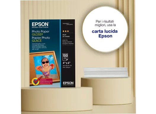 Epson Glossy Photo Paper (100 x 150mm), 200gsm, 100 sheets