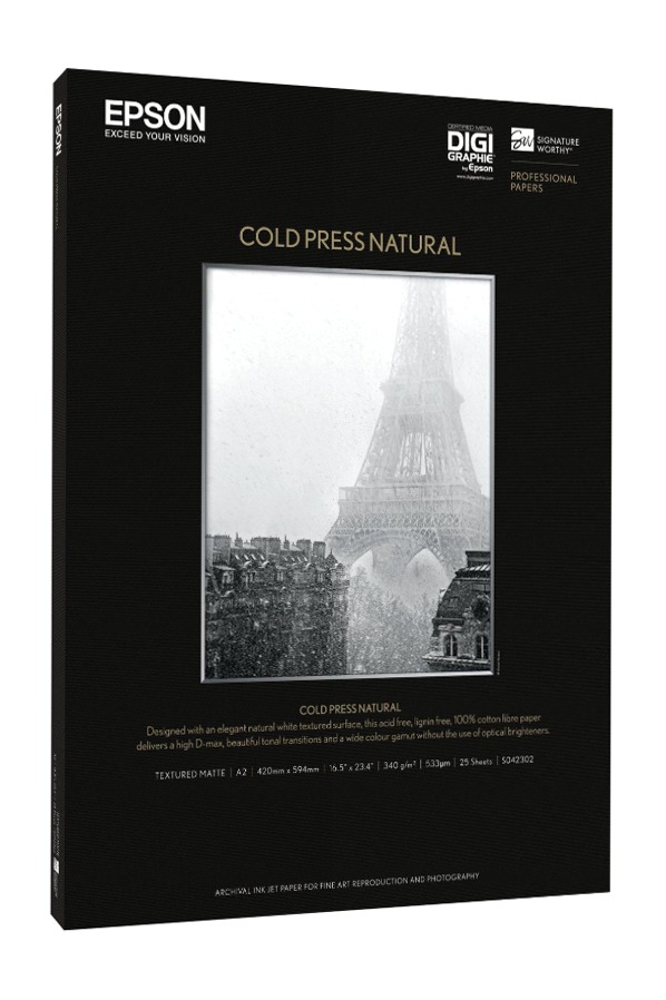 Cold Press Natural, DIN A2, 25 Sheets