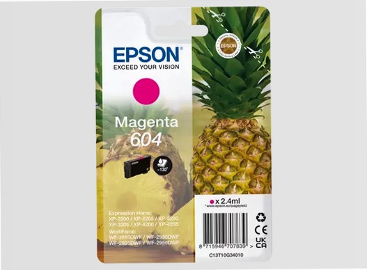 Singlepack Magenta 604 Ink