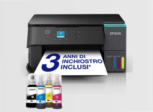 EcoTank ET-2951 stampante multifunzione A4 Wi-Fi con serbatoi di inchiostro, fino a 3 anni di inchiostro inclusi 100fogli 33ppm