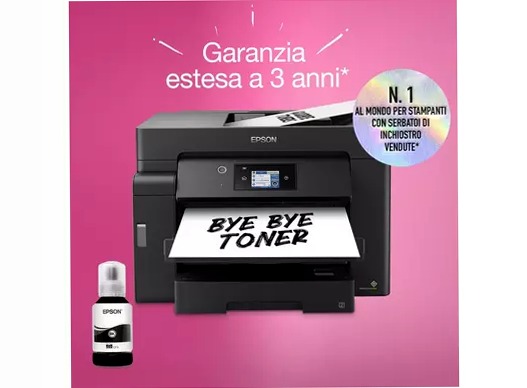 EcoTank ET-M16600 stampante monocromatica multifunzione A3 Wi-Fi con serbatoio di inchiostro, scansione e copia 550fogli 32ppm