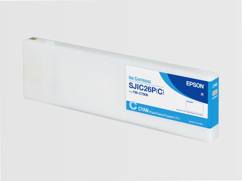 SJIC26P(C): Ink cartridge for ColorWorks C7500 (Cyan)