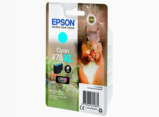 Singlepack Cyan 378XL Claria Photo HD Ink