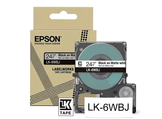 Matte Tape White/Black 24mm (8m)