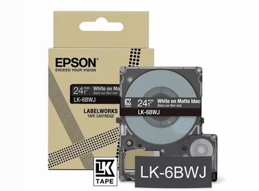 Matte Tape – Black/White 24mm (8m) – LK-6BWJ