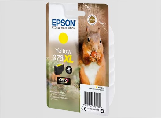Singlepack Yellow 378XL Claria Photo HD Ink