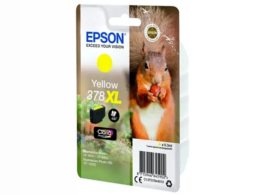 Singlepack Yellow 378XL Claria Photo HD Ink