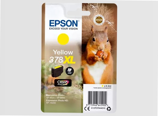 Singlepack Yellow 378XL Claria Photo HD Ink