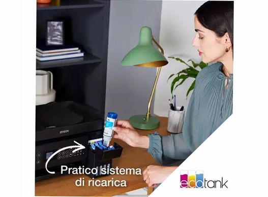 EcoTank ET-4800 stampante multifunzione A4 Wi-Fi con serbatoi di inchiostro, fino a 3 anni di inchiostro incluso 100fogli 33ppm
