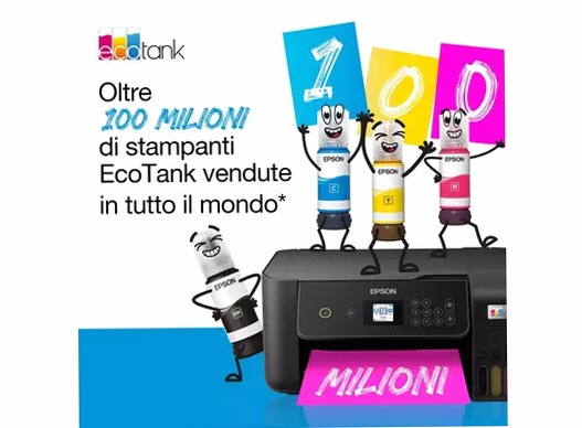EcoTank ET-4800 stampante multifunzione A4 Wi-Fi con serbatoi di inchiostro, fino a 3 anni di inchiostro incluso 100fogli 33ppm